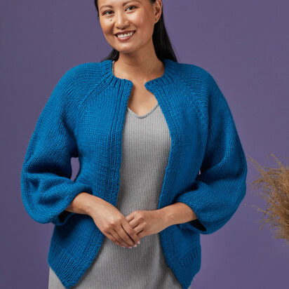 1242 Patagonia -  Cardigan Knitting Pattern for Women in Valley Yarns Berkshire Bulky by Valley Yarns