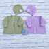 Eileen Cardigan & Beanie Hat 18 inch chest 0-6 mths