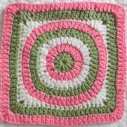 Concentric Circles Granny Square