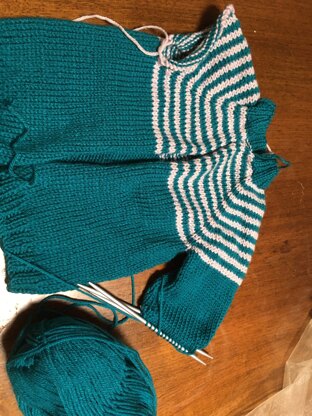 toddler cardigan work in progress