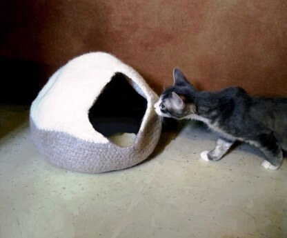 Felted Cat Cave/Bed