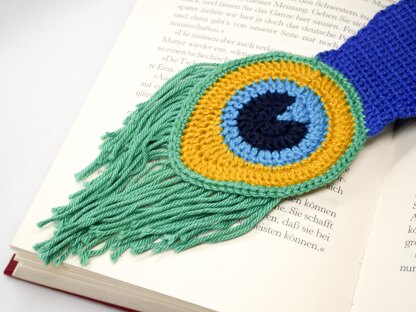 Peacock Bookmark Crochet Pattern