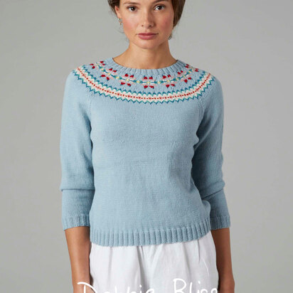 Joan Jumper - Knitting Pattern For Women in Debbie Bliss Rialto 4 Ply