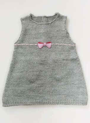 Babies Sleeveless Dress in Bergere de France Calinou  - 60734-18 - Downloadable PDF