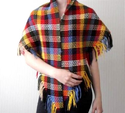 Vintage tartan shawl