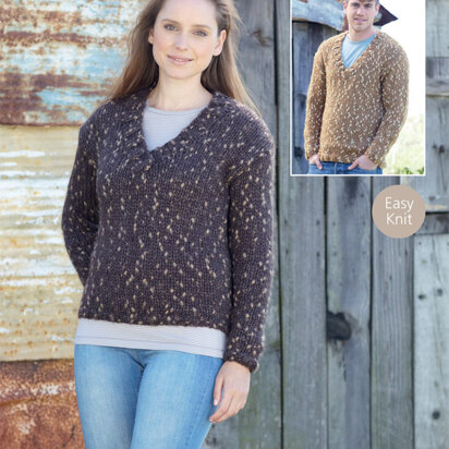 Sweaters in Sirdar Husky - 7189 - Downloadable PDF