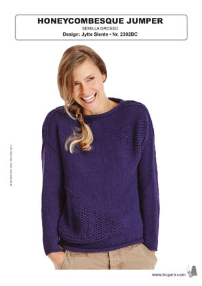 Honeycombesque Jumper in BC Garn Semilla Grosso - 2382BC - Downloadable PDF