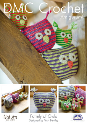 Family of Owls Toys in DMC Natura Just Cotton - 14934L/2