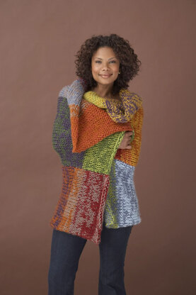 Multi-Hued Afghan in Lion Brand Jiffy - 70143AD