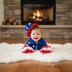 Baby Ruffled Patriotic Outfit 3 Month Crochet Pattern