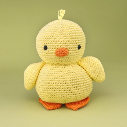 Daisy The Chick - Free Toy Crochet Pattern For Kids in Paintbox Yarns Cotton Aran by Paintbox Yarns