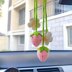 Crochet Strawberry Car Hanging