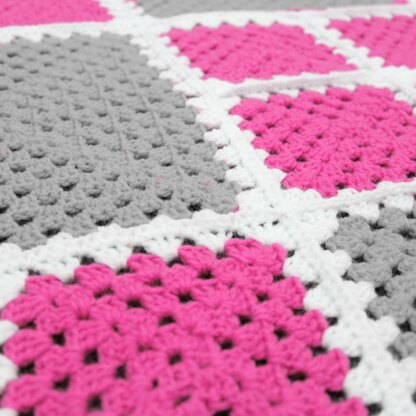 Squares Blanket Crochet Pattern#342