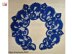 Antique Blue Irish Lace Collar