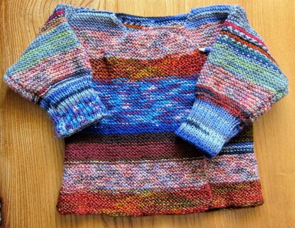 Sock-yarn baby jacket