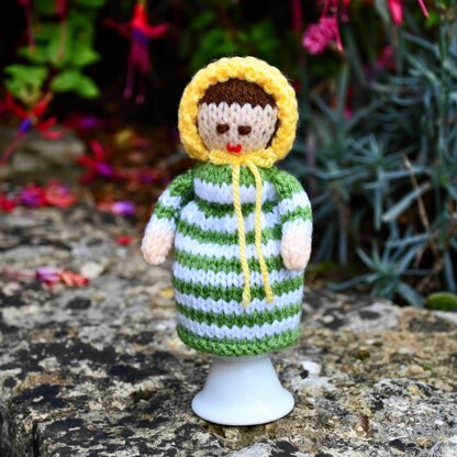 Victorian Doll Egg Cosy Knitting Pattern - Doll Knitting Pattern