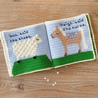 Noisy Farm Crochet Quiet Book