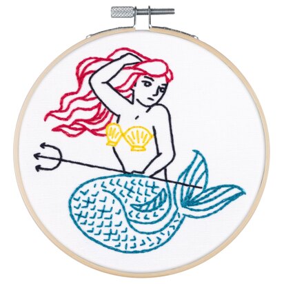 PopLush Mermaid Embroidery Kit - 5in