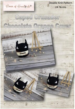Caped Crusader Chocolate Orange Cover Knitting Pattern