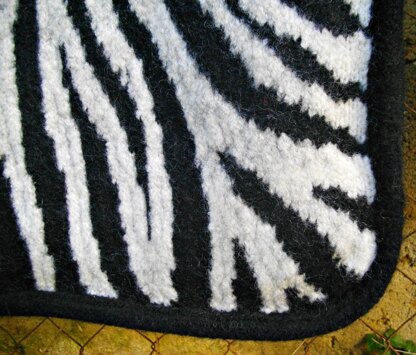 Zebra print tote