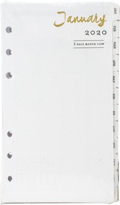 Webster's Pages Personal Planner 12-Month Calendar Insert - 2020