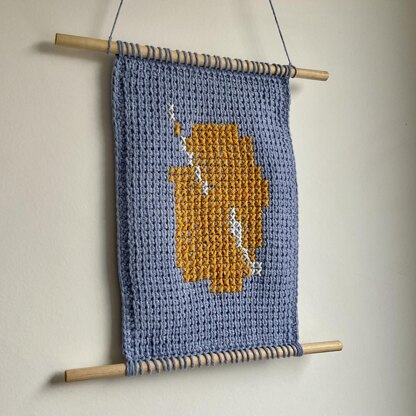 Hook and Yarn Wall Hanging