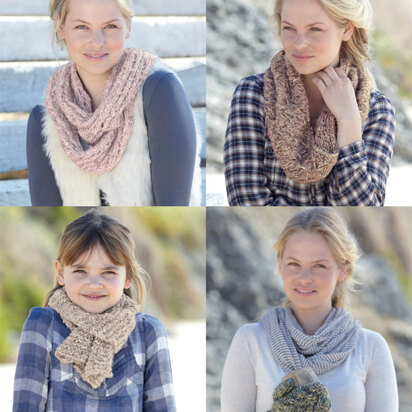 Scarves, Mittens and Snood in Sirdar Freya - 9885