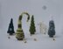 Knitted flat 7 Pine Christmas Trees