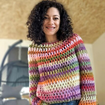 Striped Tank Top - Free Crochet Pattern for Women in Paintbox