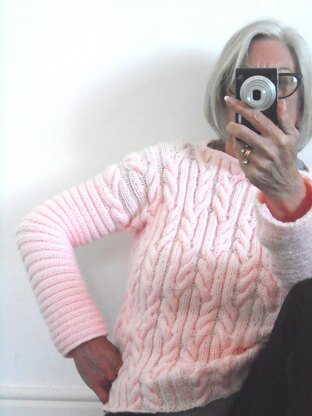 Aran Cable and Rib Sweater