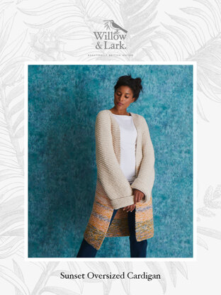 Willow & Lark Sunset Oversized Cardigan PDF