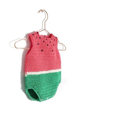 New Born - Crochet Watermelon Romper