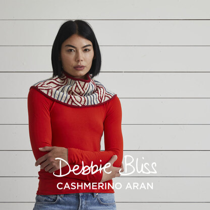 Anna Cowl - Free Knitting Pattern for Women in Debbie Bliss Cashmerino Aran