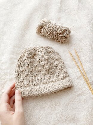 Raine Baby Hat | Faux Bobble Beanie