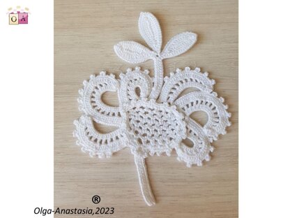 Crochet antique fantasy flower