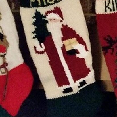 Santa Old Time Stocking