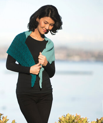 Napa Shawl in Cascade Yarns Heritage Solids - FW262 - Downloadable PDF