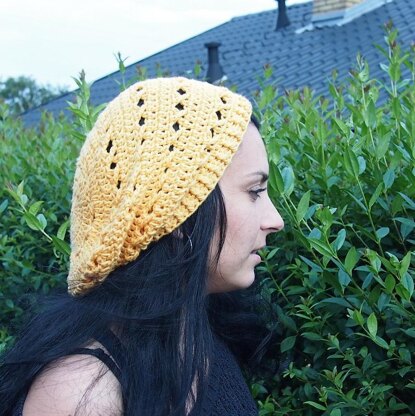 X stitch slouchy hat