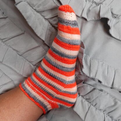 Toe Up Simple Socks No 3