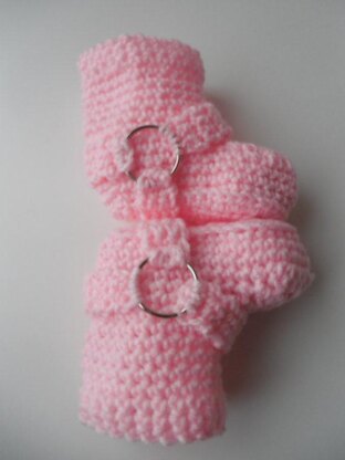 Biker Baby Booties