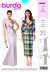 Burda Style Women's V Neck Evening Dress B6442 - Paper Pattern, Size 8-18