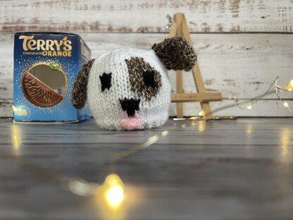 Puppy Dog Chocolate Orange Cover Knitting Pattern