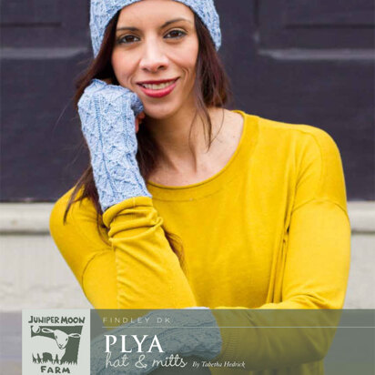 Plya Hat & Mitts in Juniper Moon Farm Findley DK - J33-01