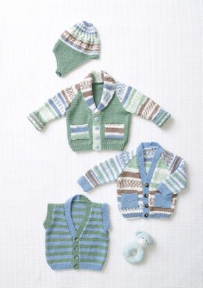 Jackets, Gilet & Hat in King Cole DK - 5087pdf - Downloadable PDF