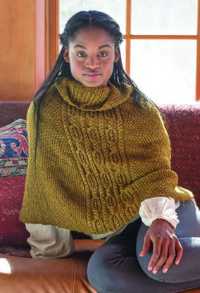 Oakham Poncho in Berroco Skye - 398-1 - Downloadable PDF