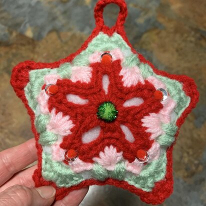 Candy Apple Star Ornament