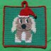 Christmas Puppy Potholder