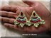 Fern Mountain Crochet Triangle Earrings Pattern Unique Jewelry