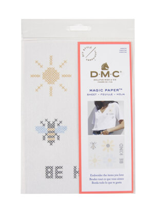 DMC Magic Paper Bee & Flower Cross St Sheet