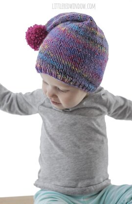 Easy Pom Pom Stocking Cap